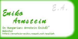 eniko arnstein business card